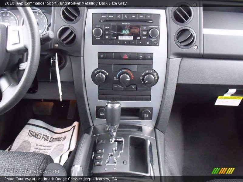 Bright Silver Metallic / Dark Slate Gray 2010 Jeep Commander Sport