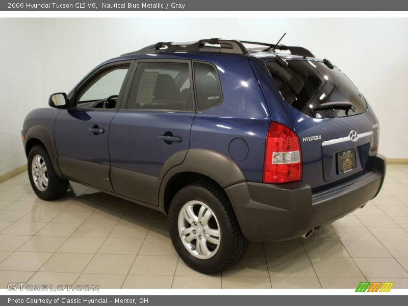 Nautical Blue Metallic / Gray 2006 Hyundai Tucson GLS V6