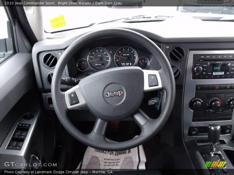 Bright Silver Metallic / Dark Slate Gray 2010 Jeep Commander Sport