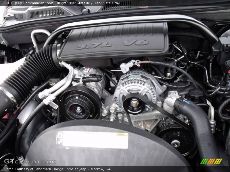 Bright Silver Metallic / Dark Slate Gray 2010 Jeep Commander Sport