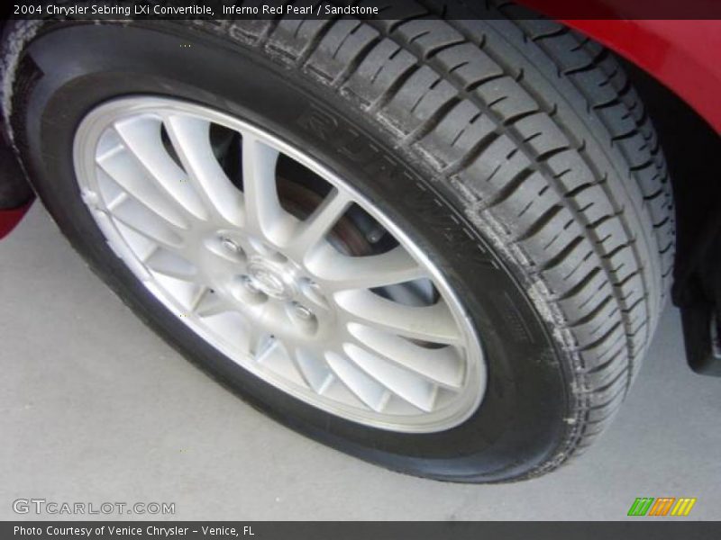 Inferno Red Pearl / Sandstone 2004 Chrysler Sebring LXi Convertible