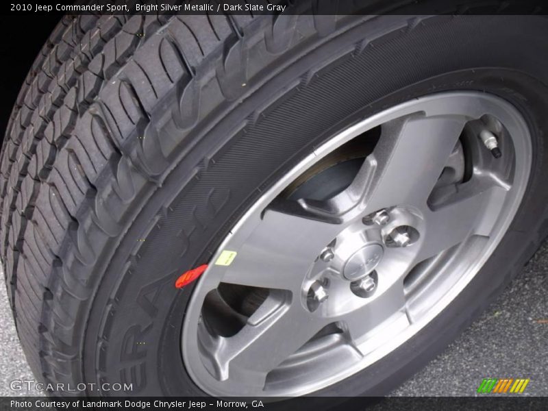 Bright Silver Metallic / Dark Slate Gray 2010 Jeep Commander Sport