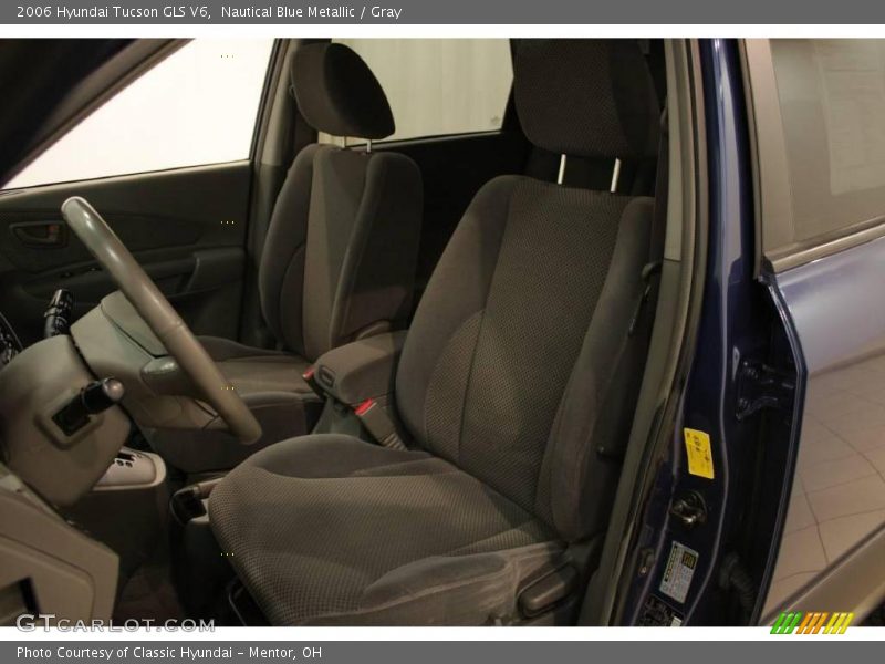 Nautical Blue Metallic / Gray 2006 Hyundai Tucson GLS V6