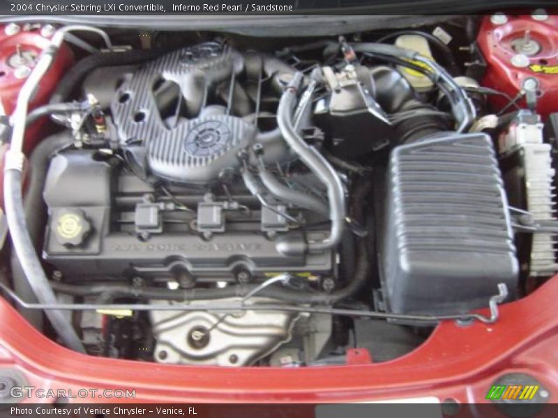 Inferno Red Pearl / Sandstone 2004 Chrysler Sebring LXi Convertible