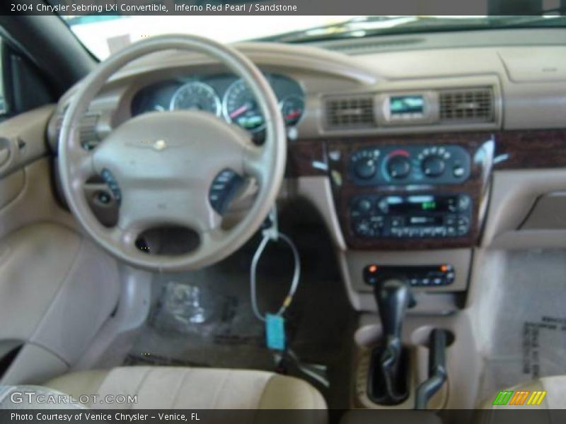 Inferno Red Pearl / Sandstone 2004 Chrysler Sebring LXi Convertible
