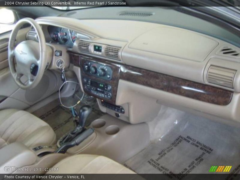 Inferno Red Pearl / Sandstone 2004 Chrysler Sebring LXi Convertible
