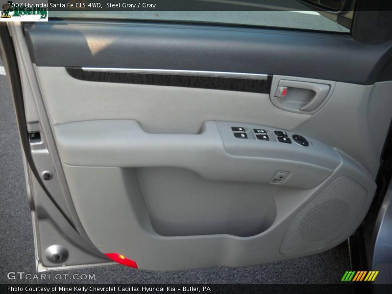 Steel Gray / Gray 2007 Hyundai Santa Fe GLS 4WD