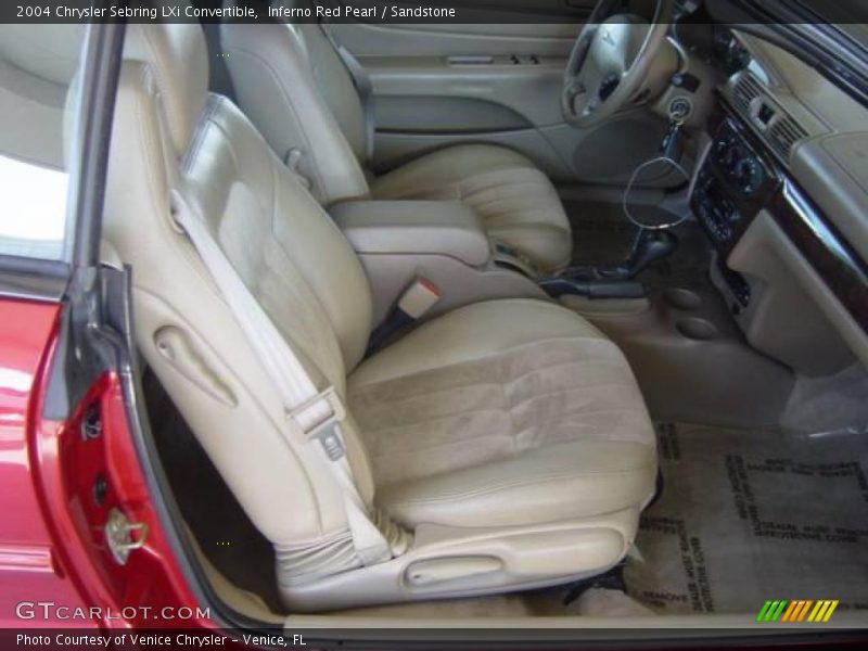 Inferno Red Pearl / Sandstone 2004 Chrysler Sebring LXi Convertible