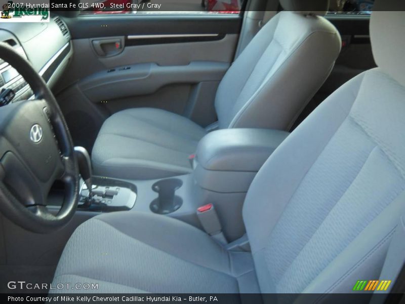 Steel Gray / Gray 2007 Hyundai Santa Fe GLS 4WD