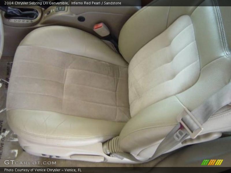 Inferno Red Pearl / Sandstone 2004 Chrysler Sebring LXi Convertible