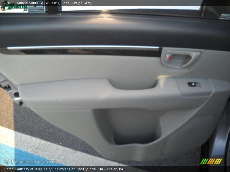 Steel Gray / Gray 2007 Hyundai Santa Fe GLS 4WD