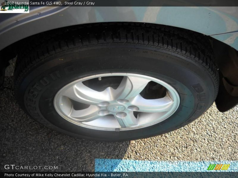 Steel Gray / Gray 2007 Hyundai Santa Fe GLS 4WD