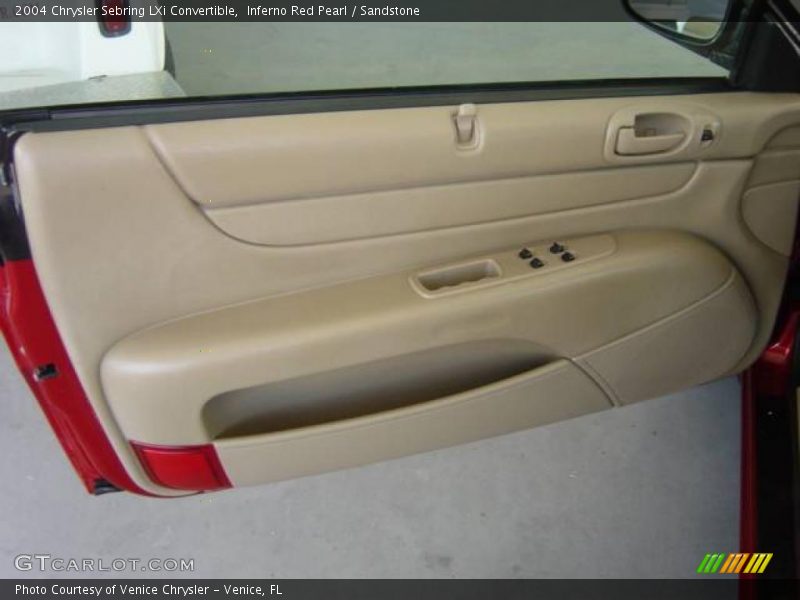 Inferno Red Pearl / Sandstone 2004 Chrysler Sebring LXi Convertible