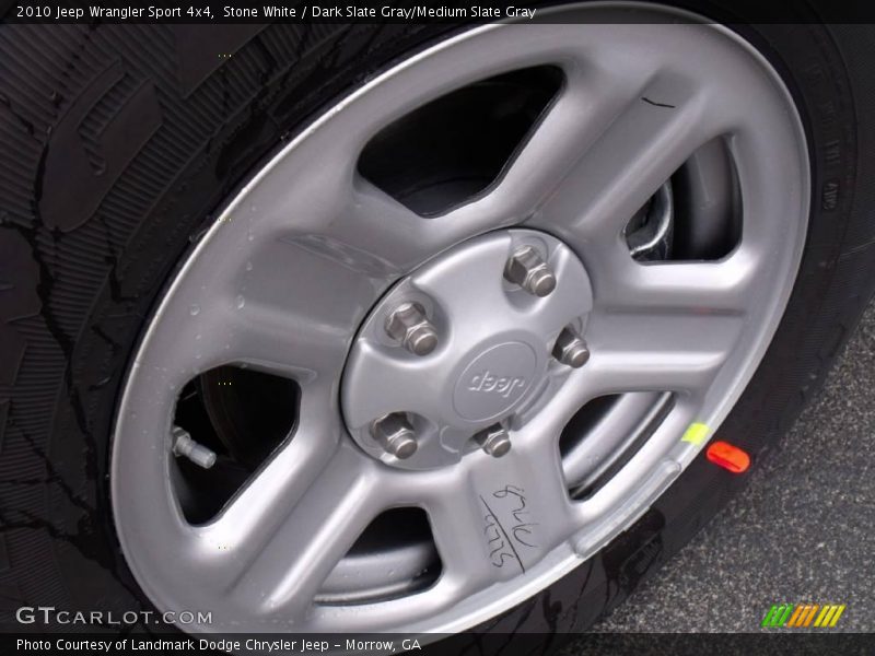 Stone White / Dark Slate Gray/Medium Slate Gray 2010 Jeep Wrangler Sport 4x4