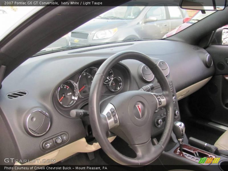 Ivory White / Light Taupe 2007 Pontiac G6 GT Convertible