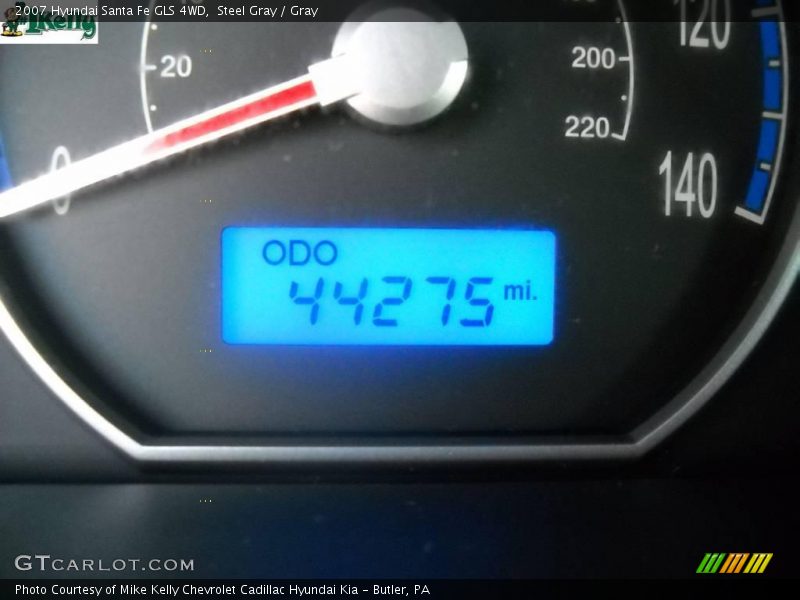 Steel Gray / Gray 2007 Hyundai Santa Fe GLS 4WD