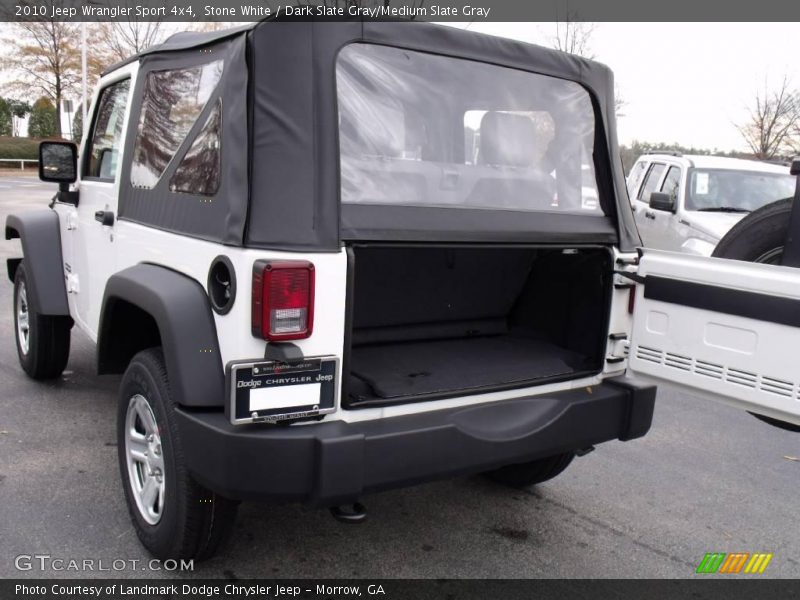 Stone White / Dark Slate Gray/Medium Slate Gray 2010 Jeep Wrangler Sport 4x4