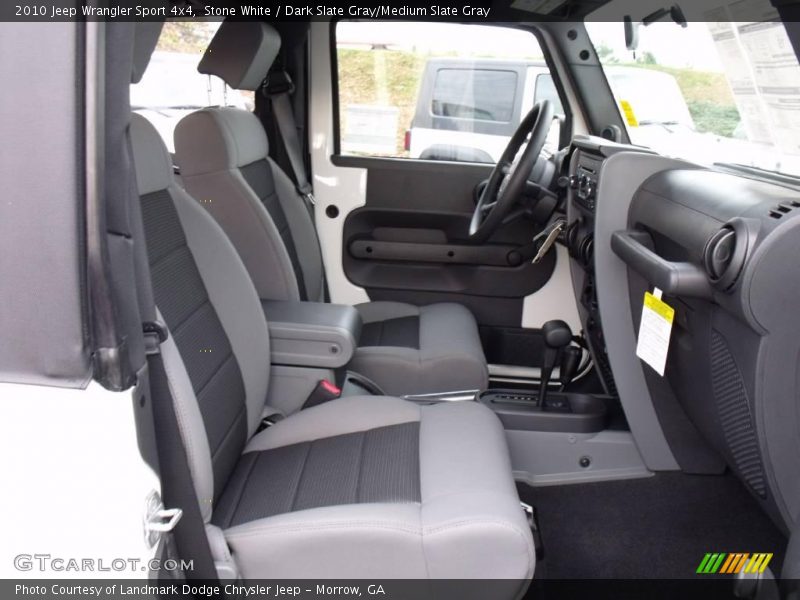 Stone White / Dark Slate Gray/Medium Slate Gray 2010 Jeep Wrangler Sport 4x4