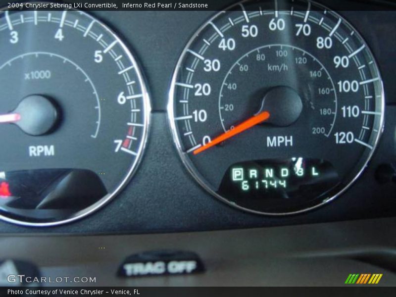 Inferno Red Pearl / Sandstone 2004 Chrysler Sebring LXi Convertible