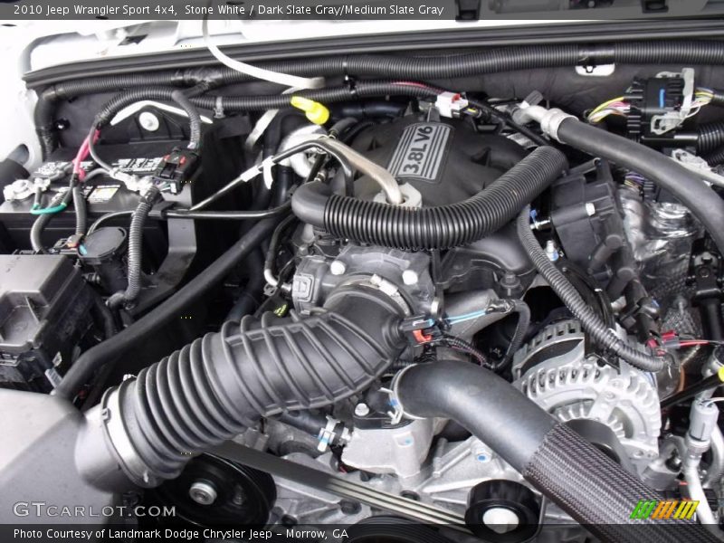 Stone White / Dark Slate Gray/Medium Slate Gray 2010 Jeep Wrangler Sport 4x4