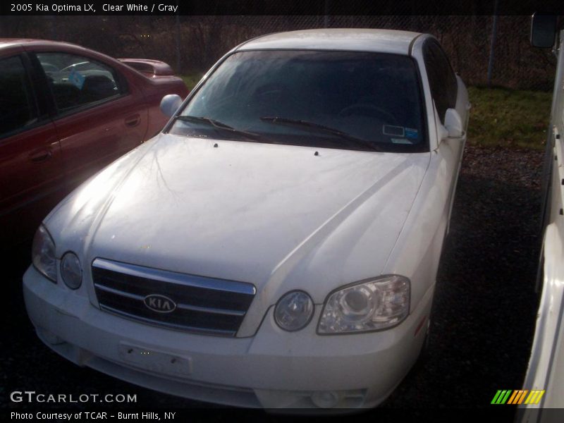 Clear White / Gray 2005 Kia Optima LX