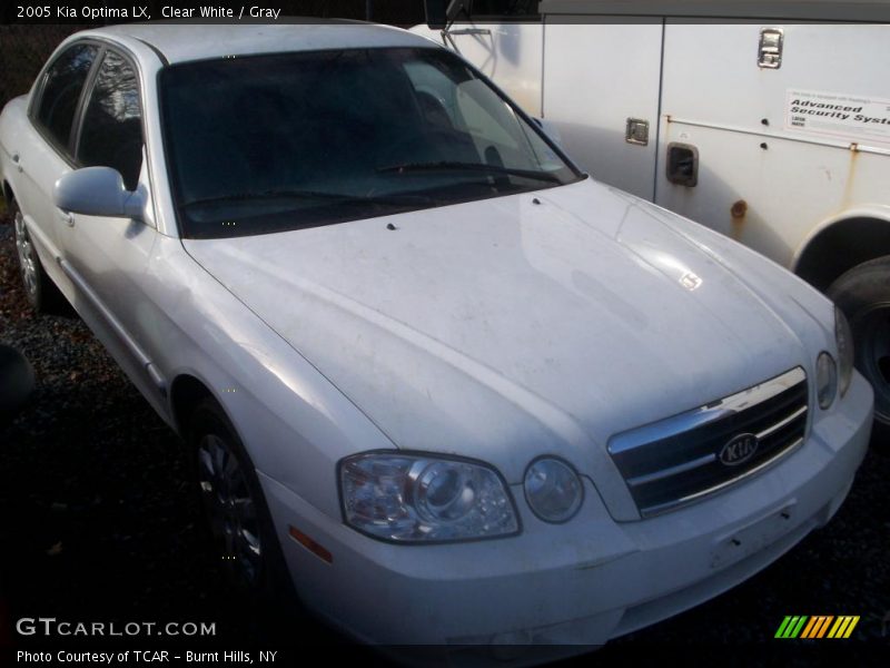 Clear White / Gray 2005 Kia Optima LX