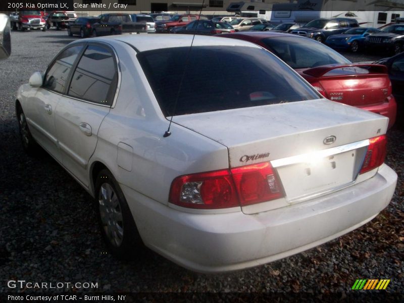 Clear White / Gray 2005 Kia Optima LX
