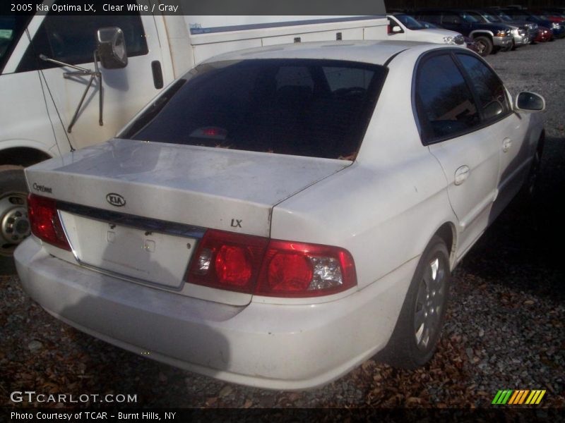 Clear White / Gray 2005 Kia Optima LX