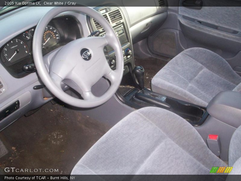 Clear White / Gray 2005 Kia Optima LX
