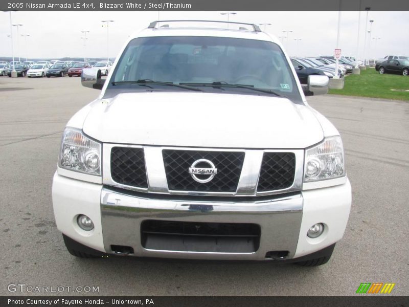 Blizzard White / Steel/Titanium 2005 Nissan Armada LE 4x4