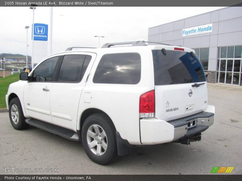 Blizzard White / Steel/Titanium 2005 Nissan Armada LE 4x4