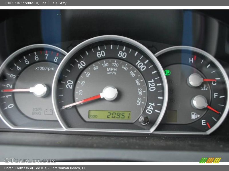 Ice Blue / Gray 2007 Kia Sorento LX