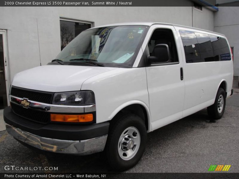 Summit White / Neutral 2009 Chevrolet Express LS 3500 Passenger Van