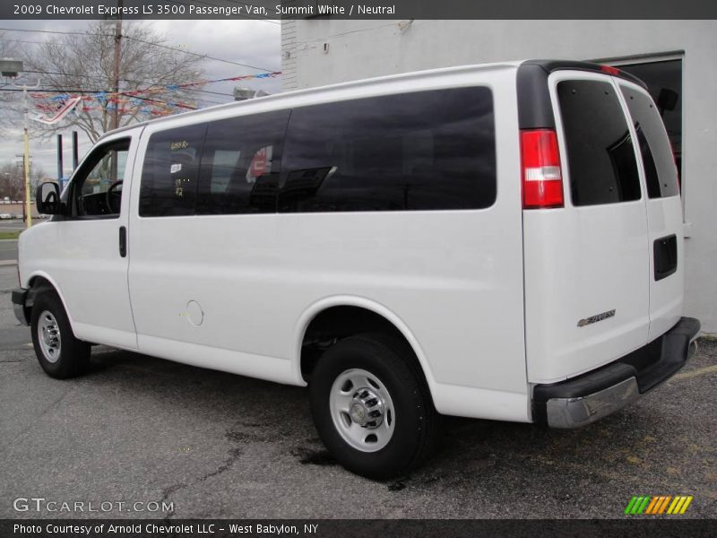 Summit White / Neutral 2009 Chevrolet Express LS 3500 Passenger Van