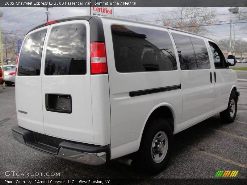 Summit White / Neutral 2009 Chevrolet Express LS 3500 Passenger Van