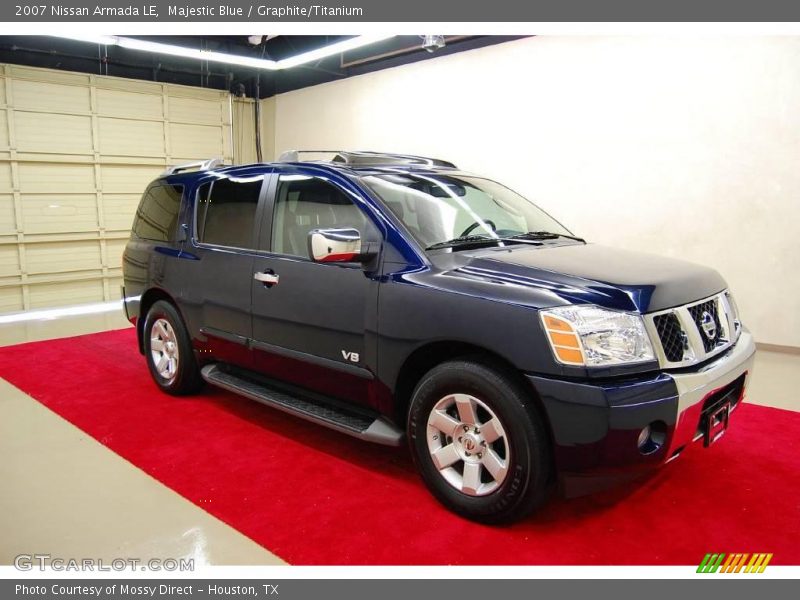 Majestic Blue / Graphite/Titanium 2007 Nissan Armada LE