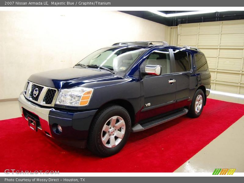 Majestic Blue / Graphite/Titanium 2007 Nissan Armada LE
