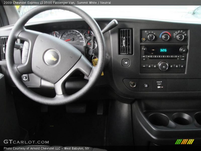 Summit White / Neutral 2009 Chevrolet Express LS 3500 Passenger Van