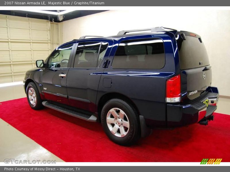 Majestic Blue / Graphite/Titanium 2007 Nissan Armada LE