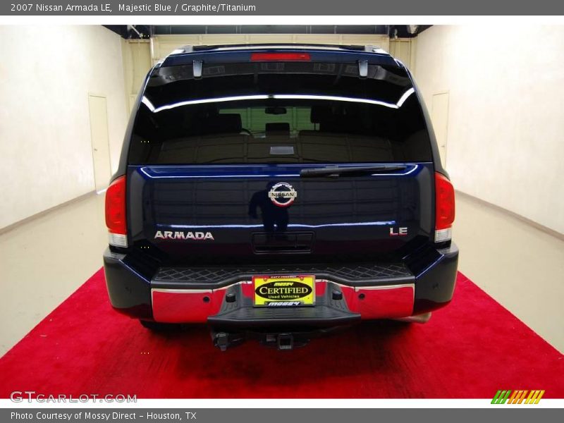 Majestic Blue / Graphite/Titanium 2007 Nissan Armada LE
