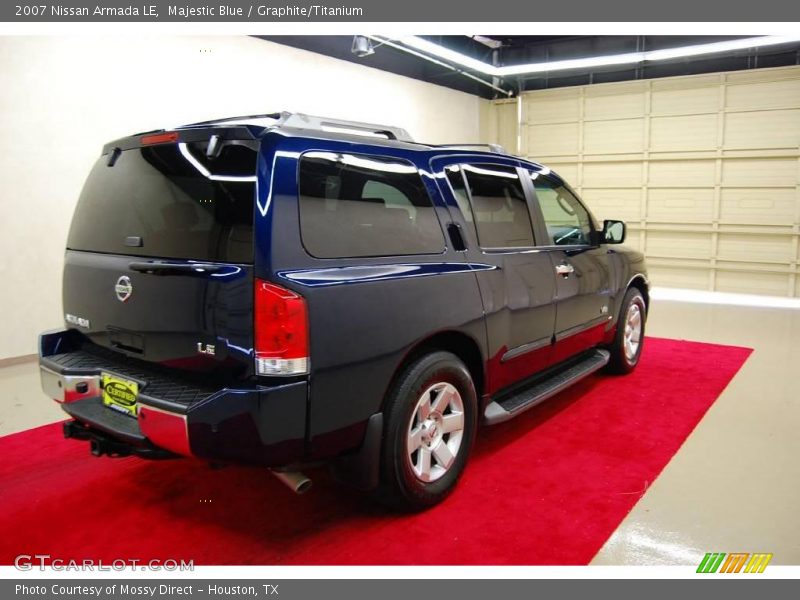 Majestic Blue / Graphite/Titanium 2007 Nissan Armada LE