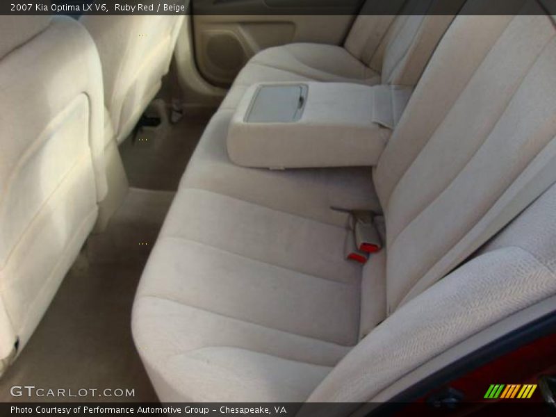 Ruby Red / Beige 2007 Kia Optima LX V6