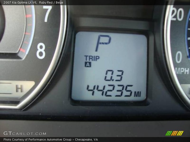 Ruby Red / Beige 2007 Kia Optima LX V6