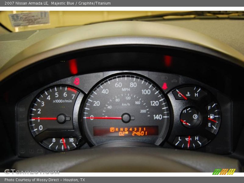 Majestic Blue / Graphite/Titanium 2007 Nissan Armada LE