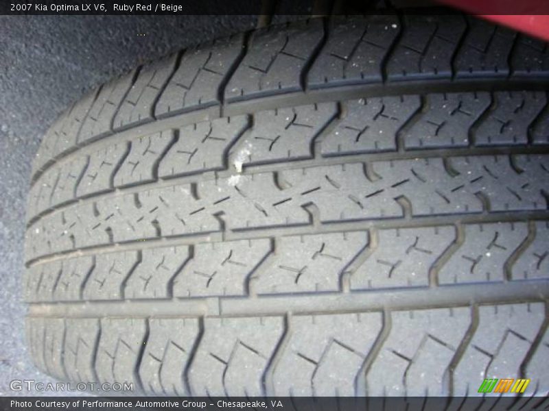 Ruby Red / Beige 2007 Kia Optima LX V6