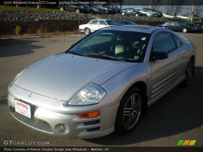 Sterling Silver Metallic / Midnight 2003 Mitsubishi Eclipse GTS Coupe