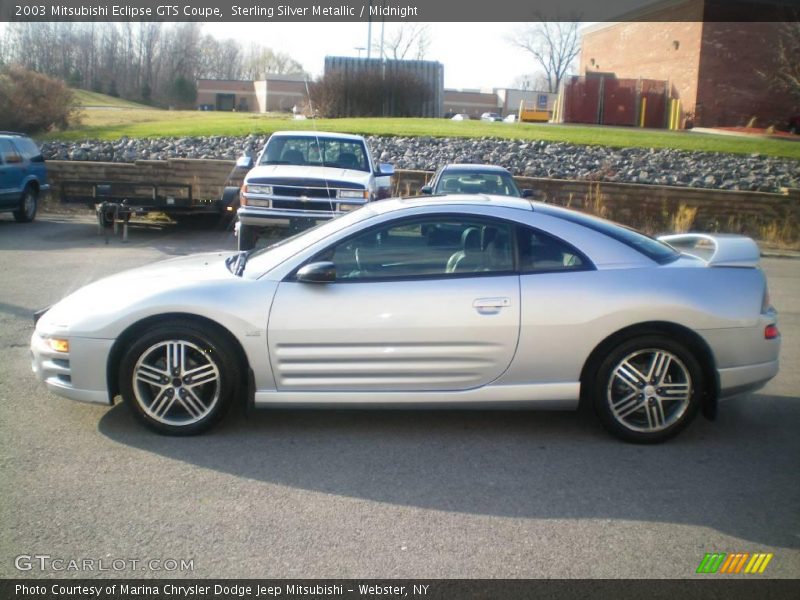 Sterling Silver Metallic / Midnight 2003 Mitsubishi Eclipse GTS Coupe