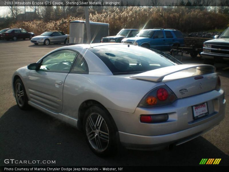 Sterling Silver Metallic / Midnight 2003 Mitsubishi Eclipse GTS Coupe