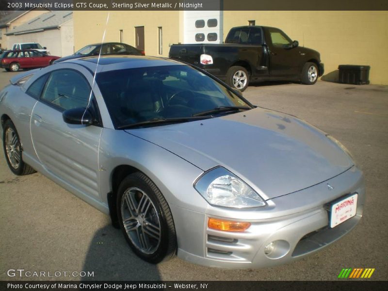 Sterling Silver Metallic / Midnight 2003 Mitsubishi Eclipse GTS Coupe