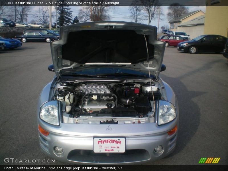 Sterling Silver Metallic / Midnight 2003 Mitsubishi Eclipse GTS Coupe